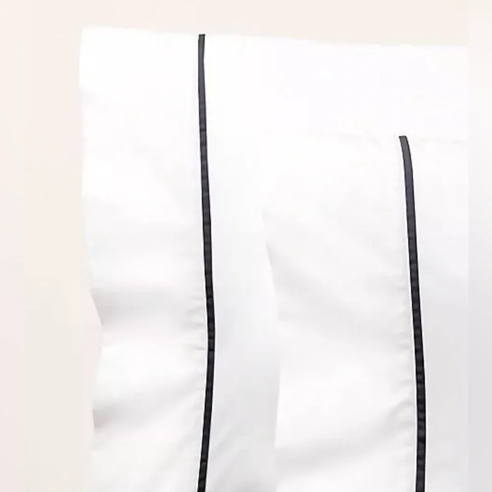 NEW $140 RALPH LAUREN HOME KING PILLOWCASES 464 TC PERCALE LOFT GRAY